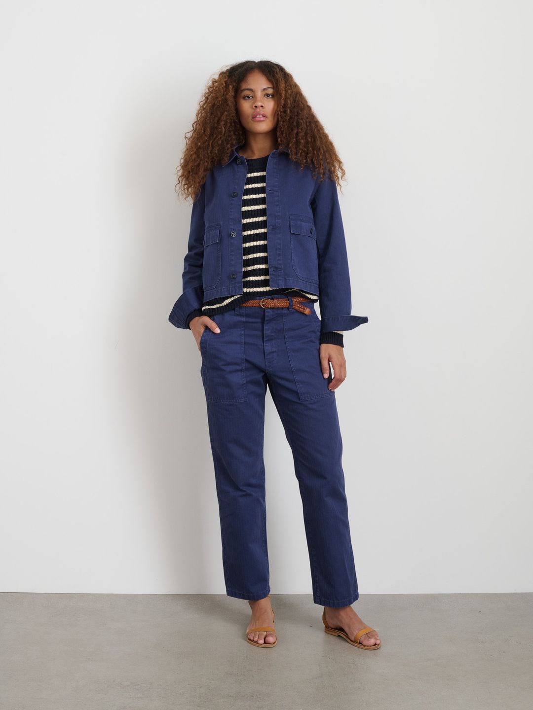 Marfa Work Jacket In Herringbone #2