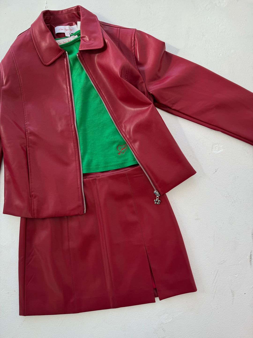 Macey Skirt - Cherry Red #3