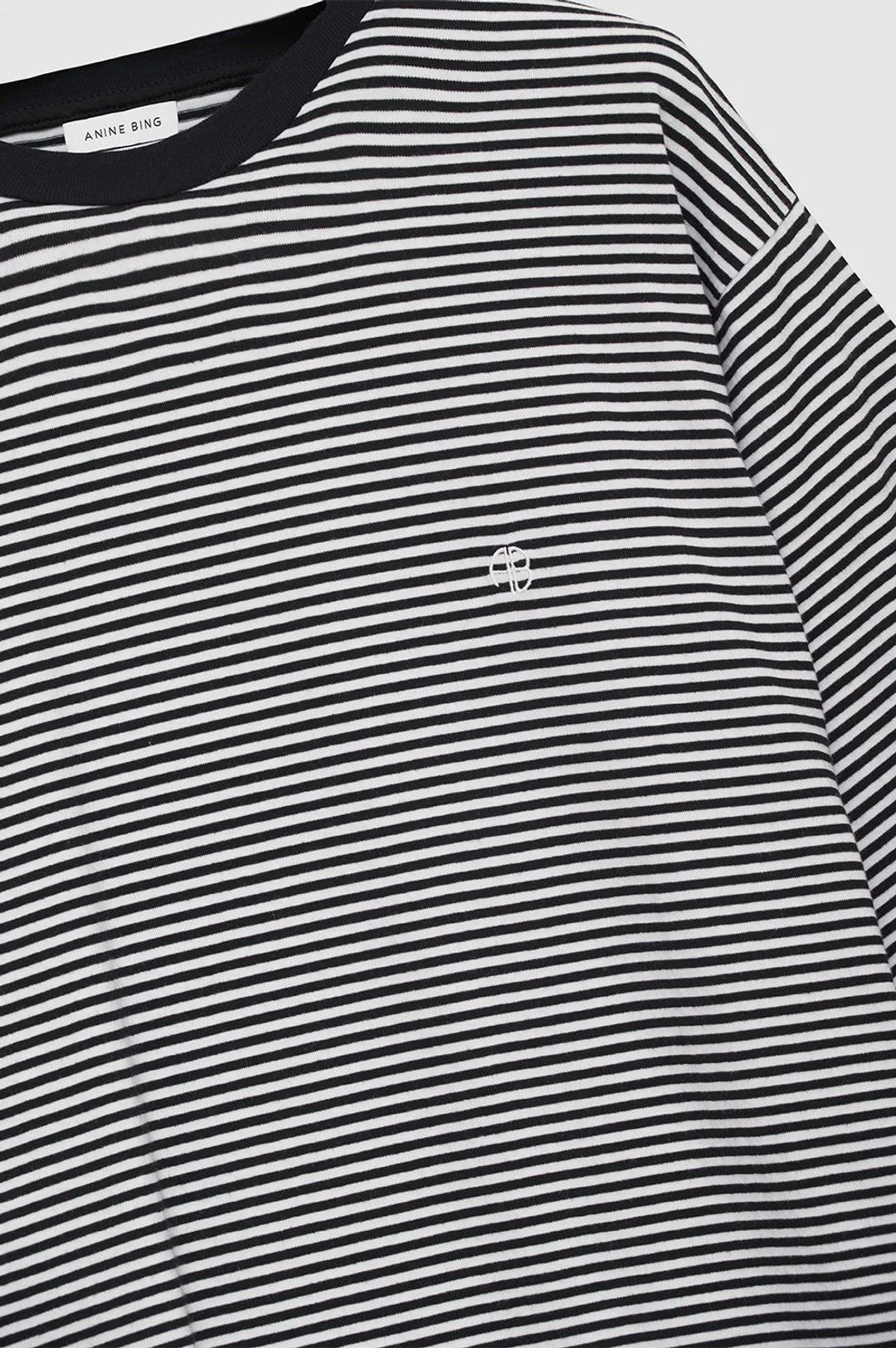 Bo Tee - Black And White Stripe #4