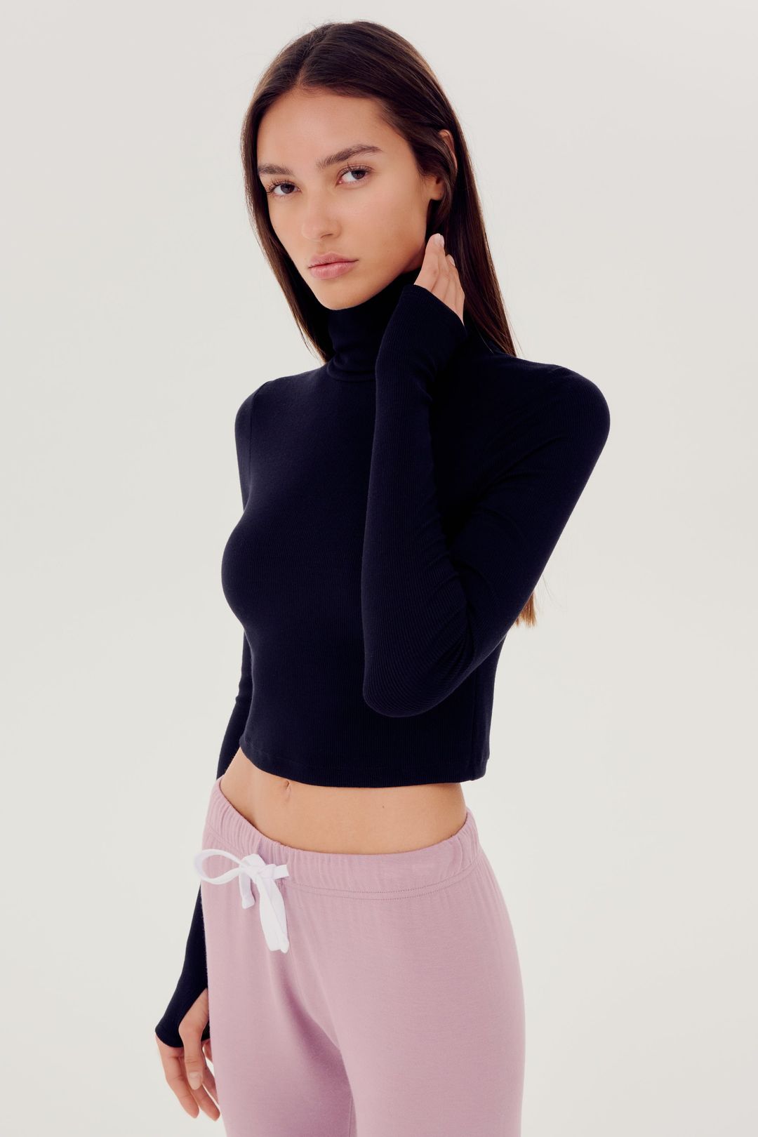Jackson Rib Cropped Turtleneck #4