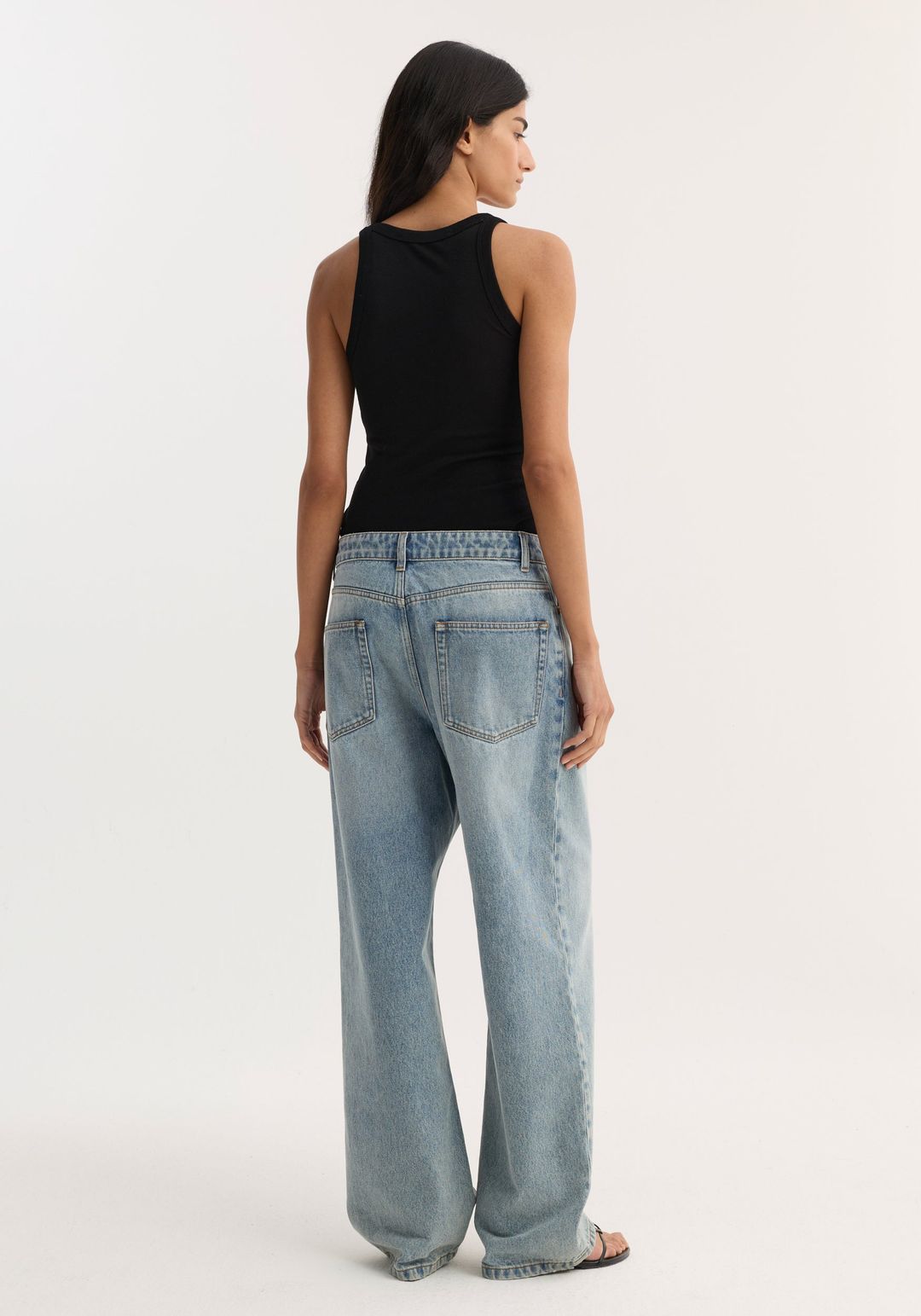 Merino scoop neck top | black #5