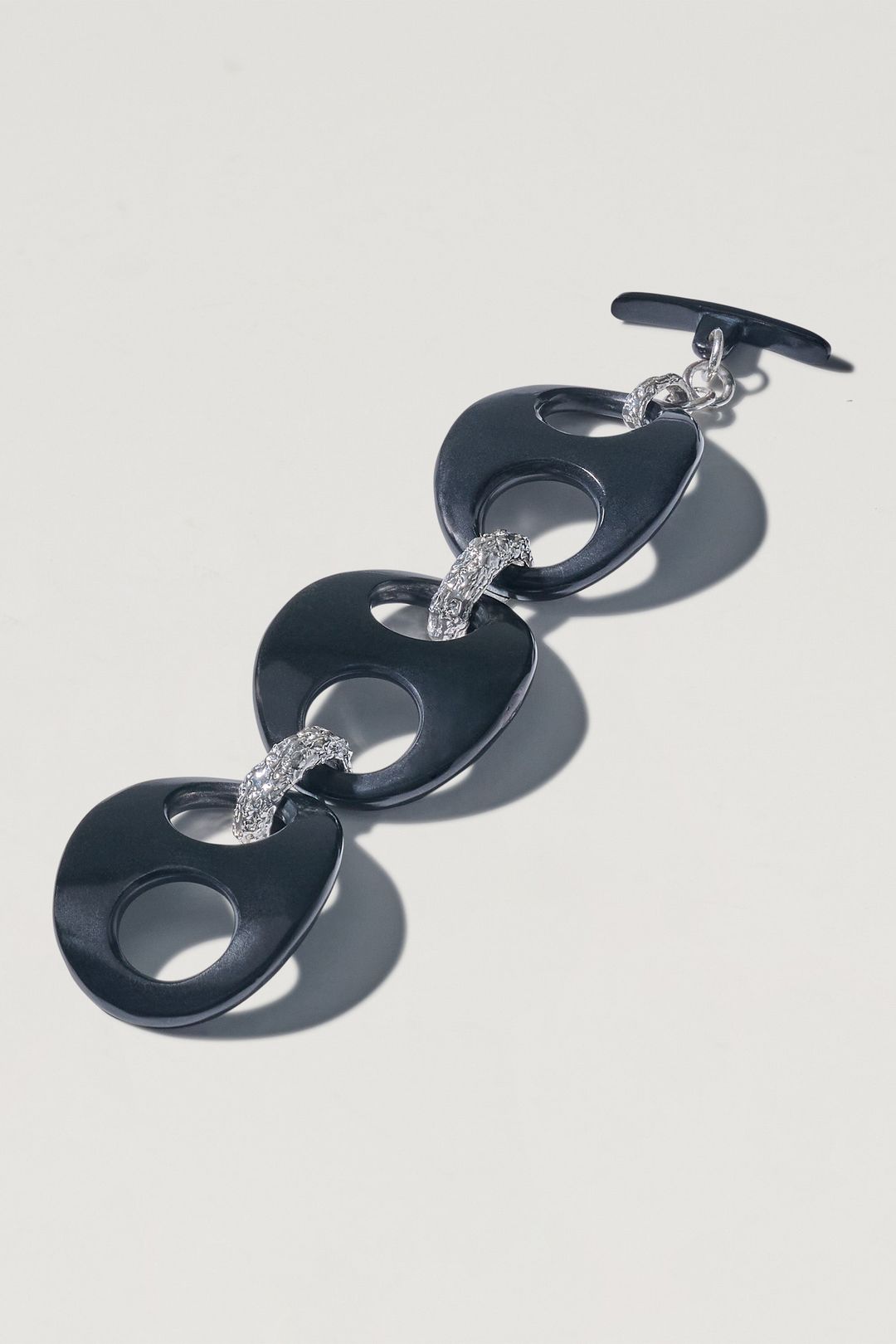Black Jade Silver Bracelet