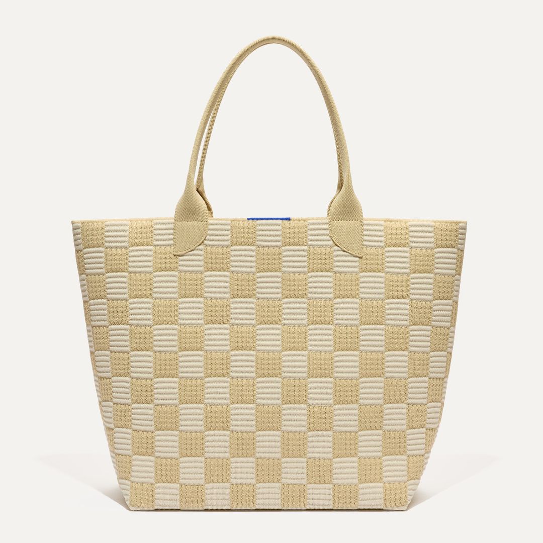 The Lightweight Tote - Checker Sand