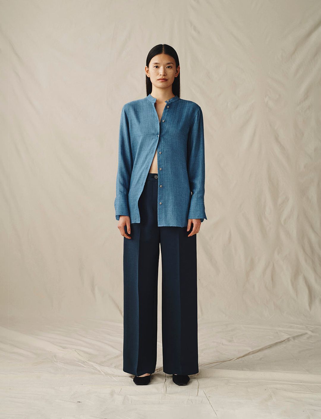 The Everyday Shirt in Silk Cashmere