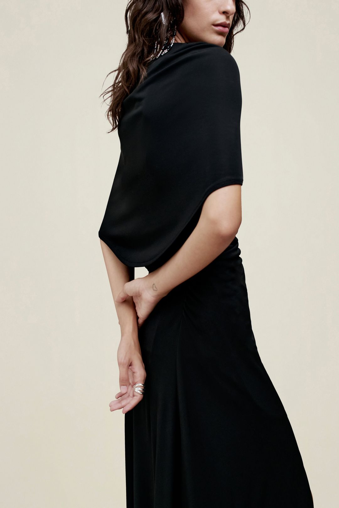Matilda Cape Gown in Matte Jersey #7