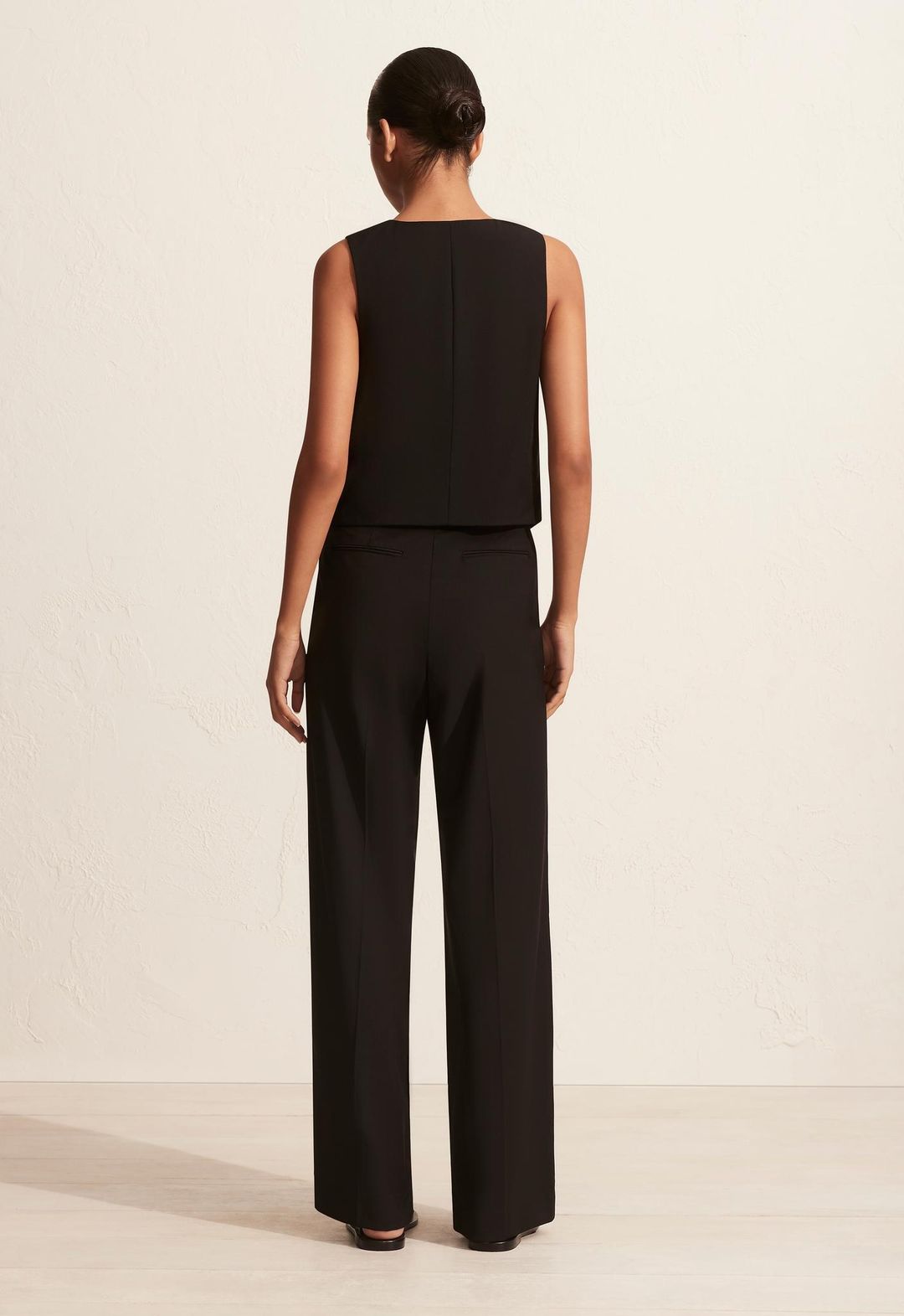 Tailored Waistcoat Black #3