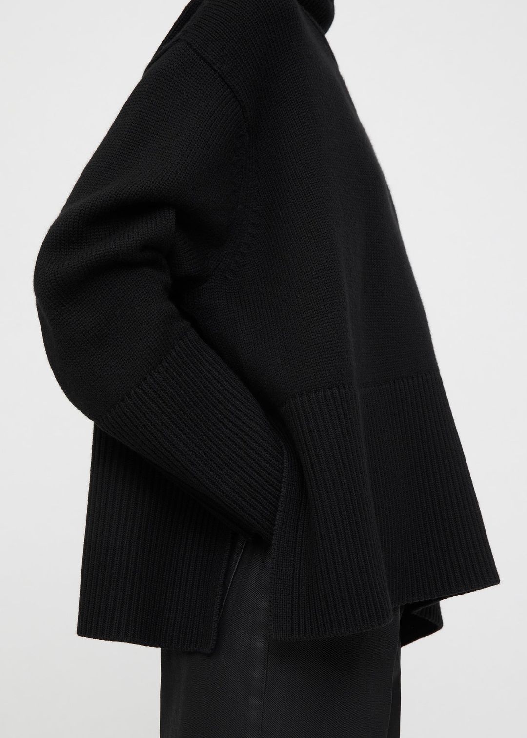 Wool cotton turtleneck black #3