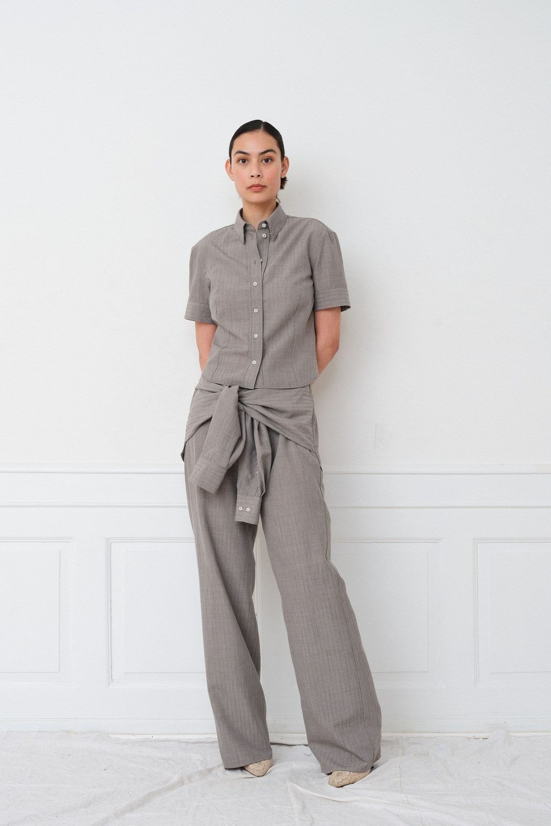 Betty Pants — Grey Stripe