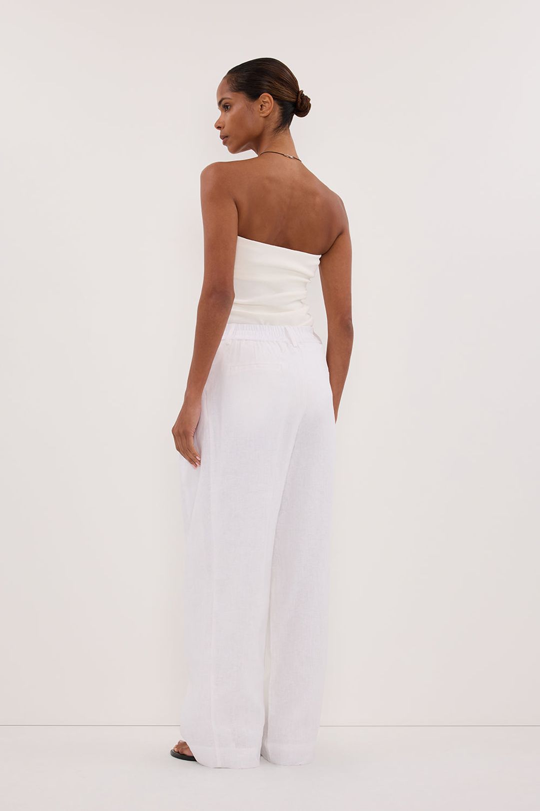FRAN WHITE LINEN PANT #4