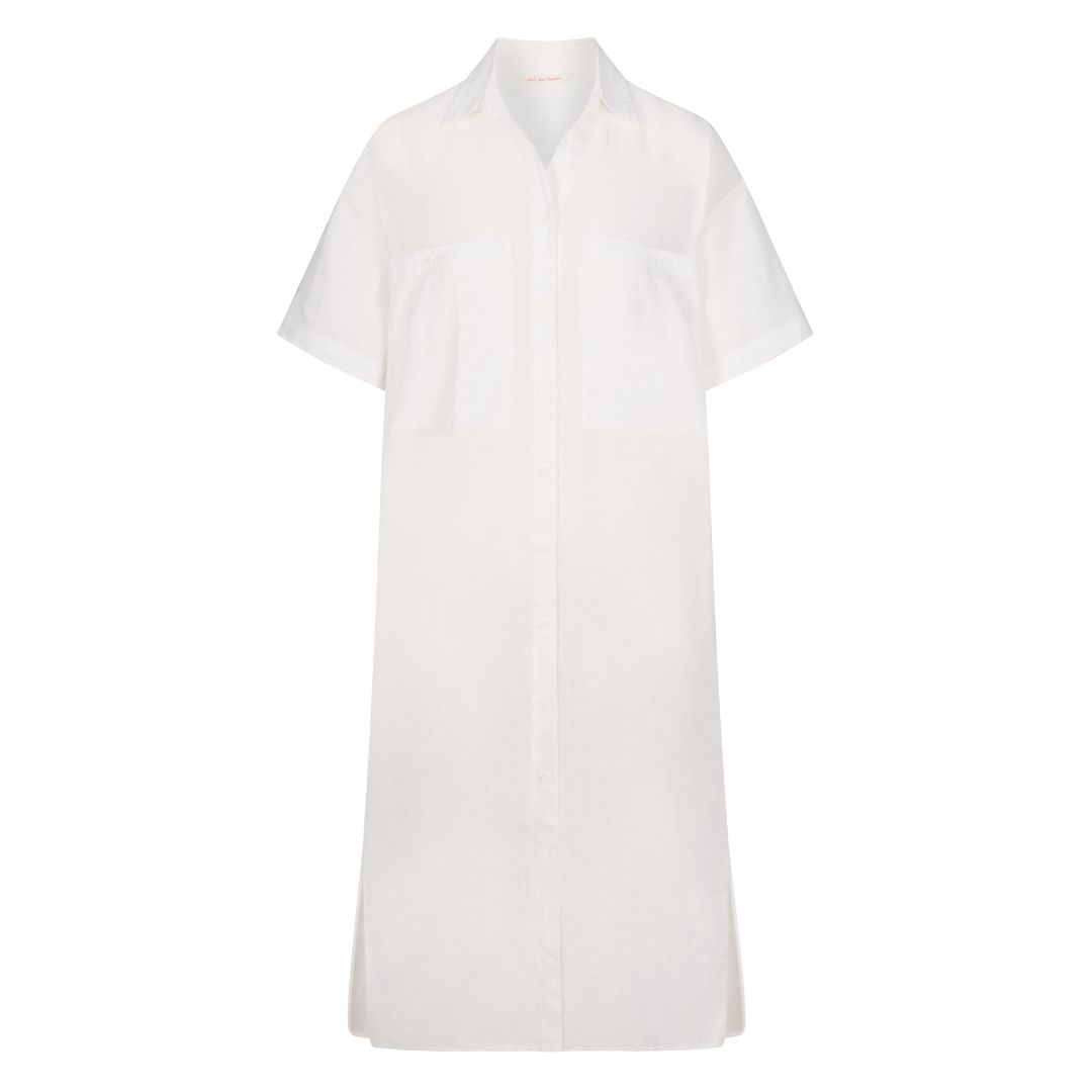 Getaway Shirt Dress - Coconut #4