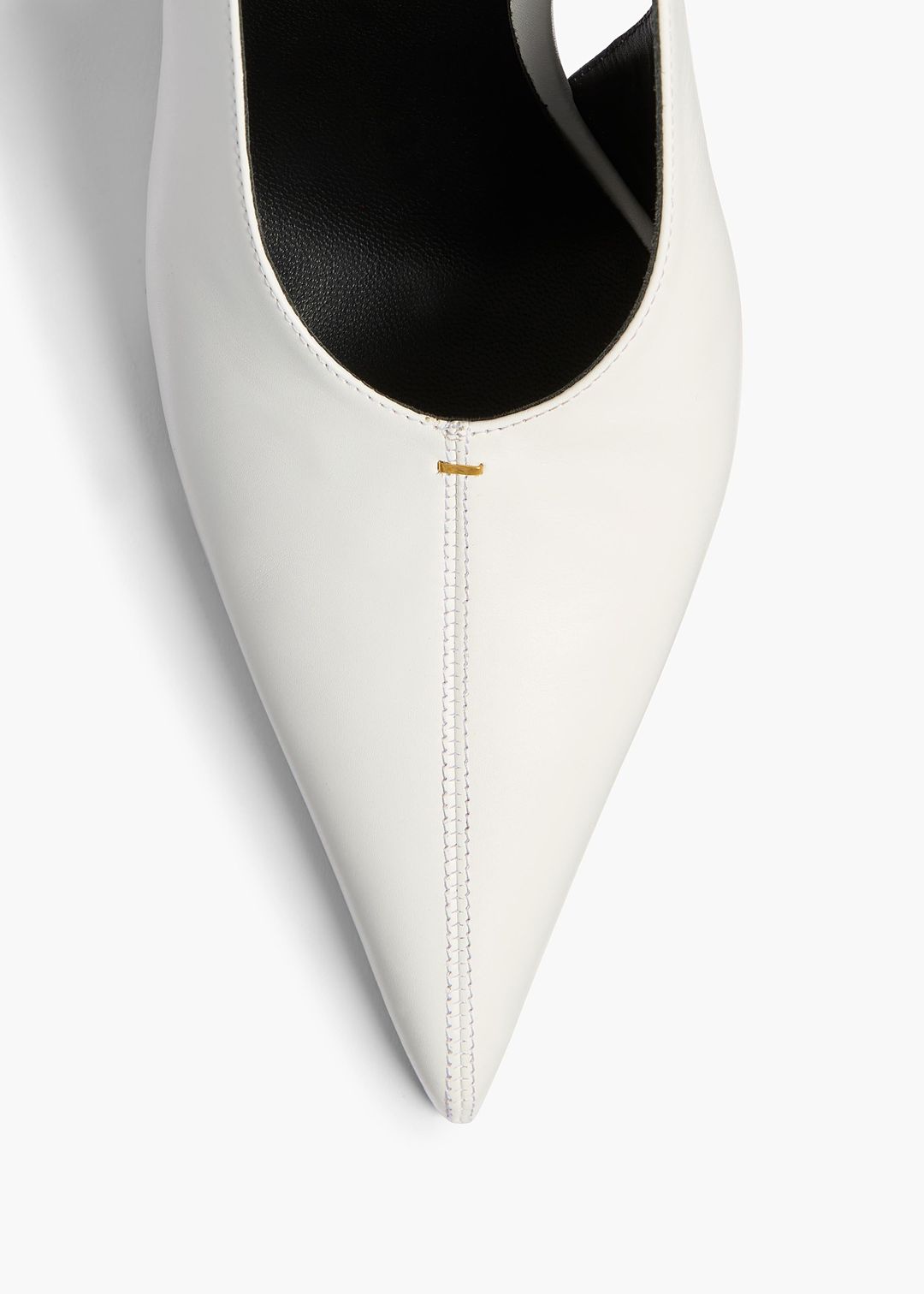 Bella Pump in Chalk Glazed Leather #3