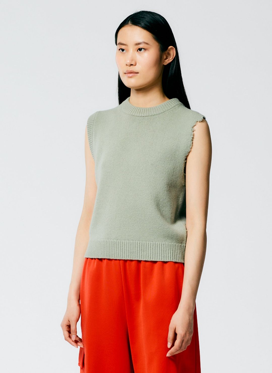 Soft Lambswool Distressed Vest #3