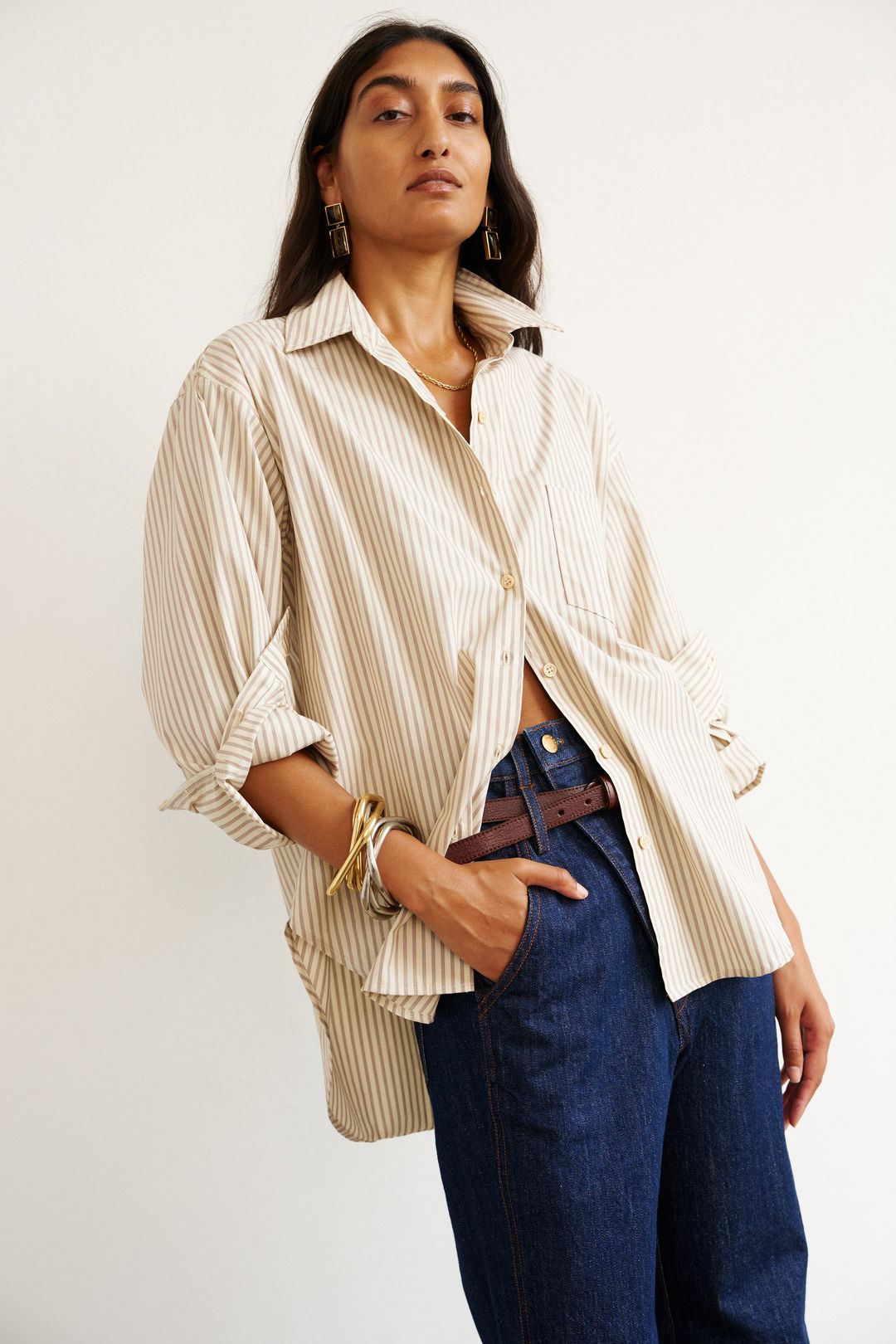 The Weekend Shirt in Chianti Stripe #6
