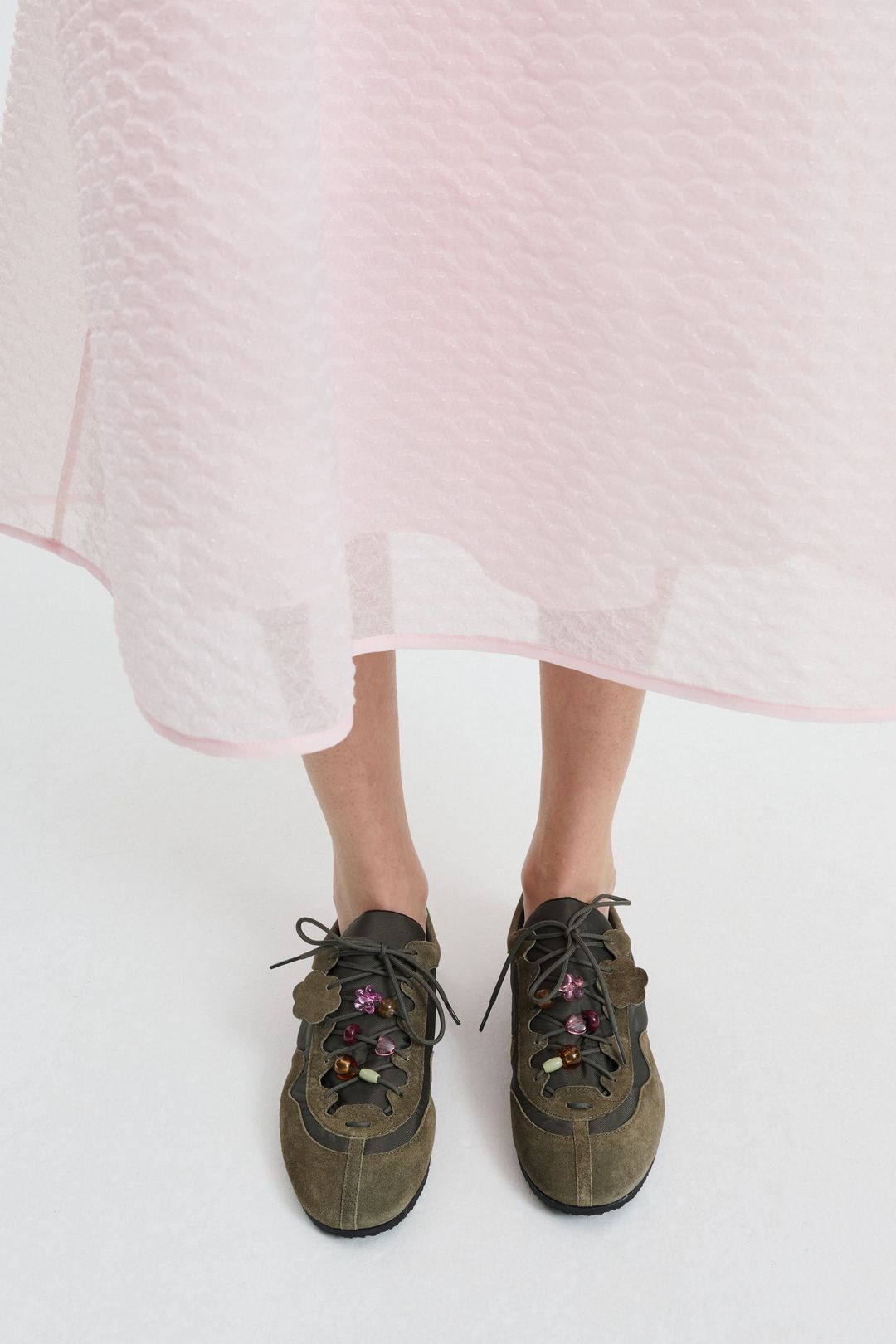 CBBLAISE | SNEAKERS SUEDE / NYLON OLIVE