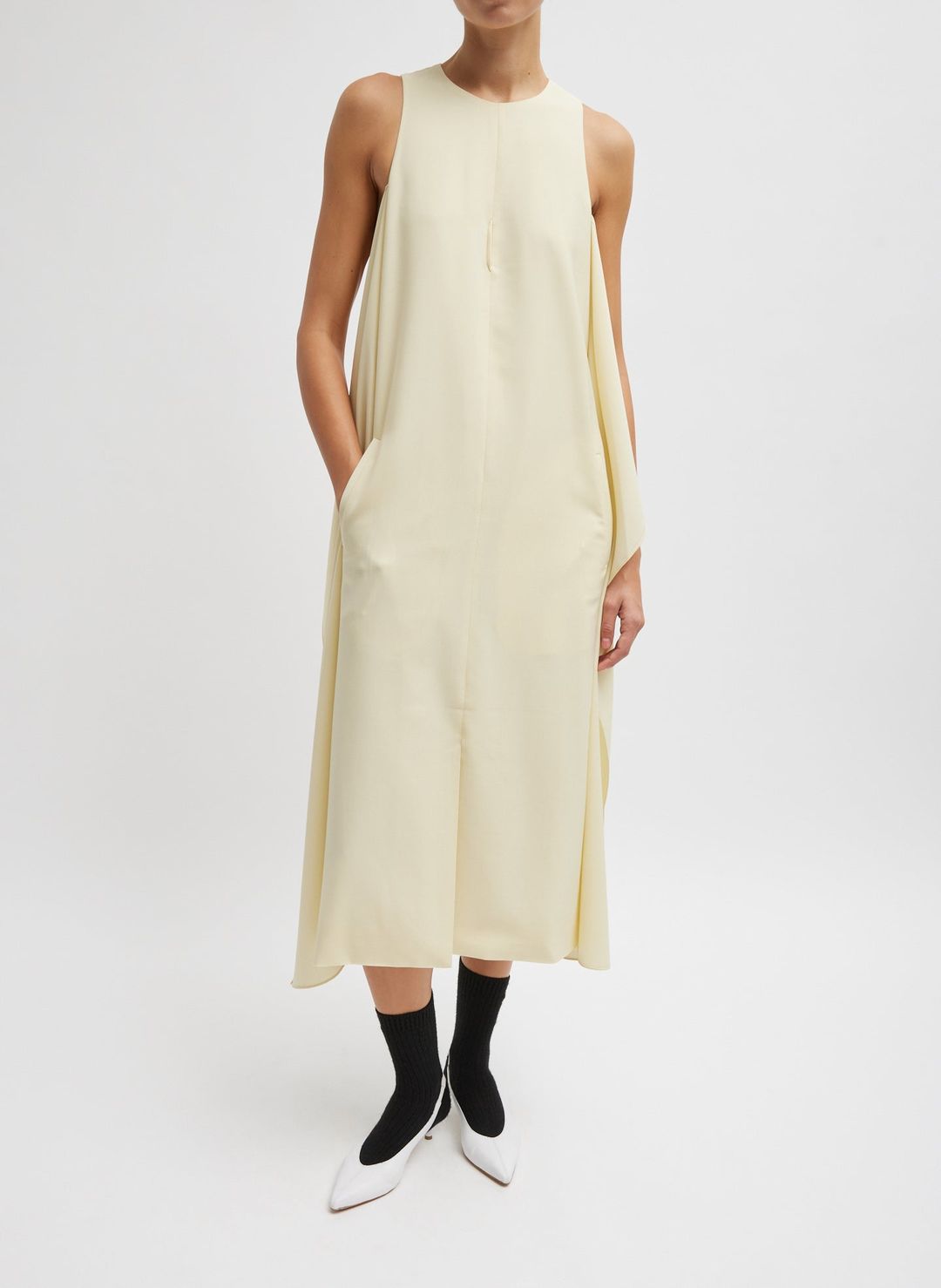 Tropical Wool Tie Front Dress #5