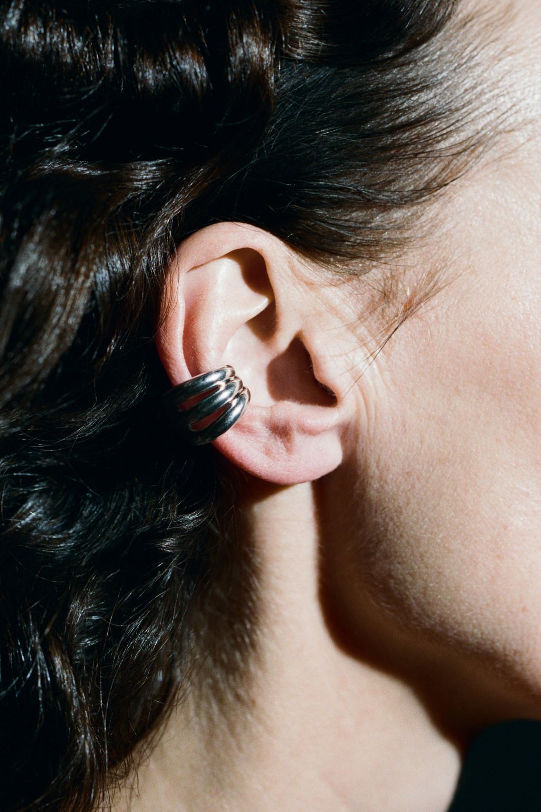 Triple Bagel Ear Cuff