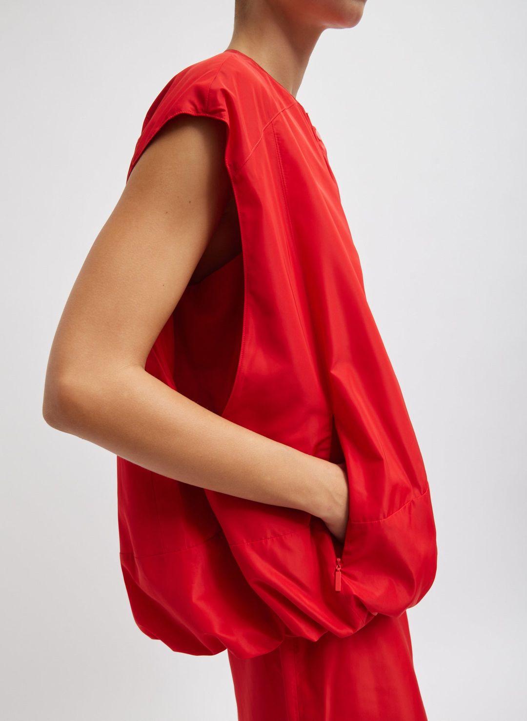 Italian Sporty Nylon Sleeveless Blousant Vest #9