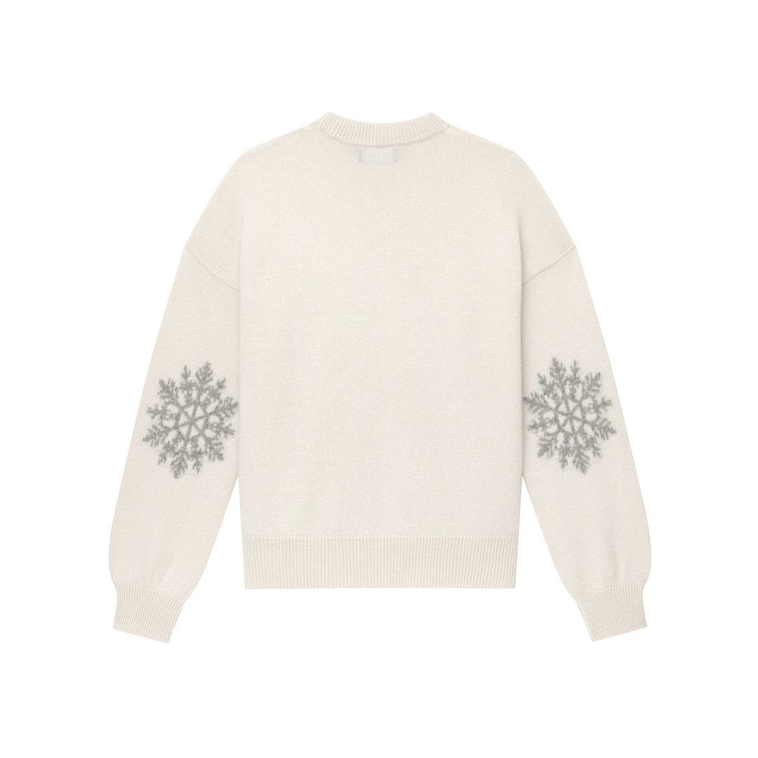 Cashmere Snowflake Crewneck Sweater #12
