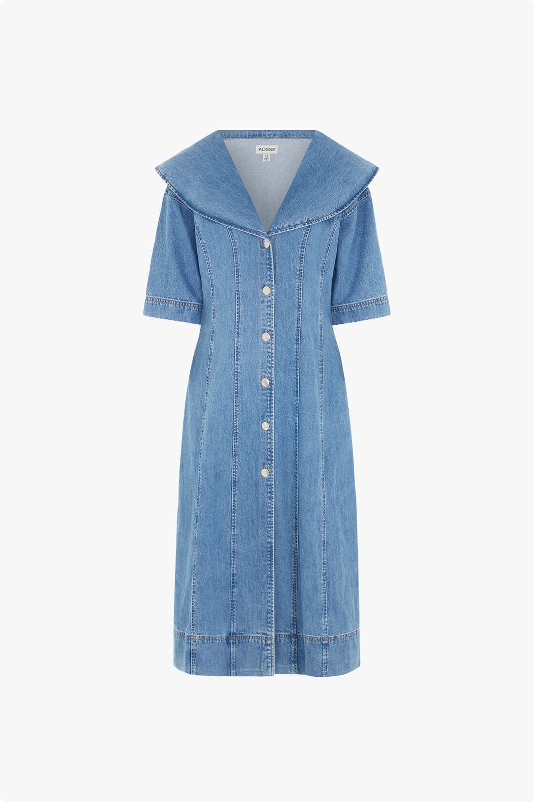 Sparrow Midi Denim Dress #5