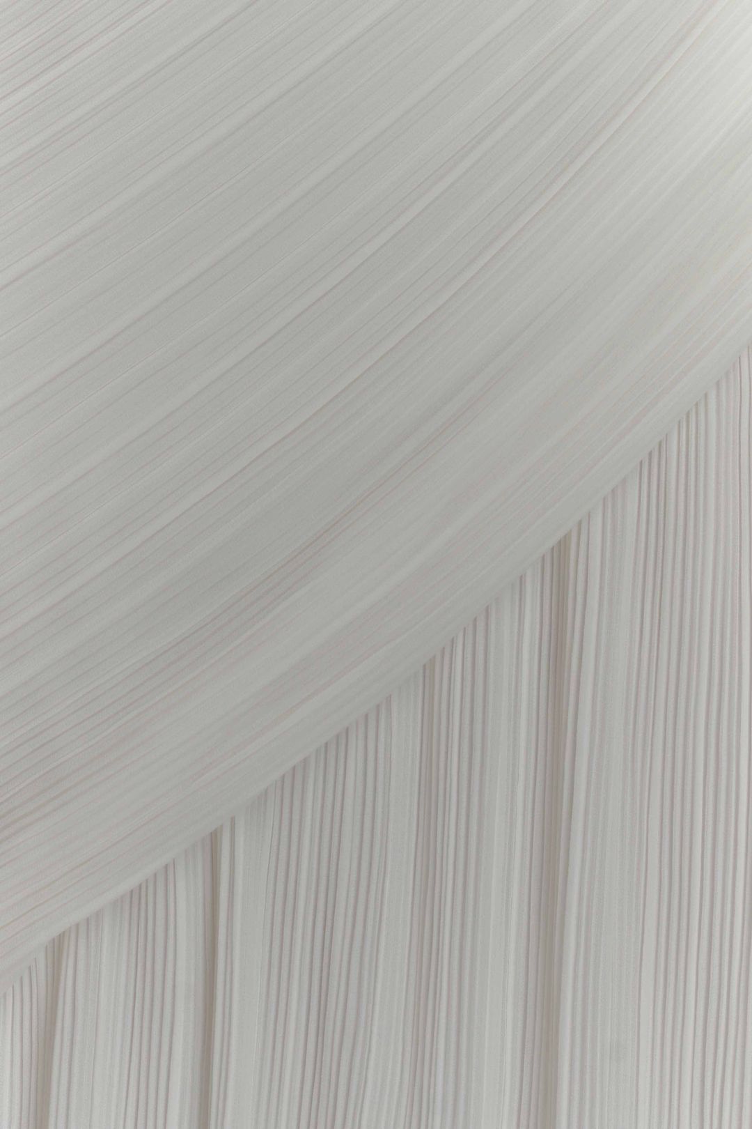 Tamara Shirred Chiffon Midi Dress - White #6