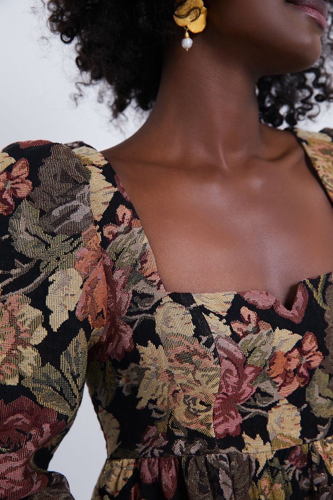 Chocolate Multi Fleur Dress #5