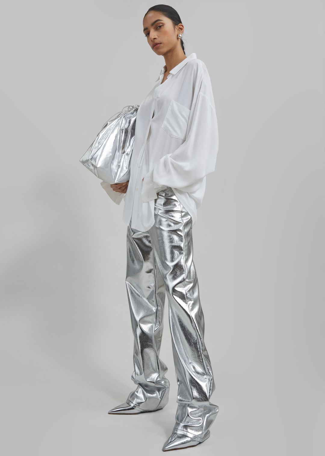 Jesse Aluminium Pants - Silver