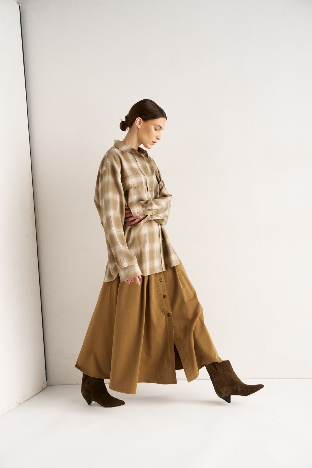 The Venetian Skirt in Camel #7