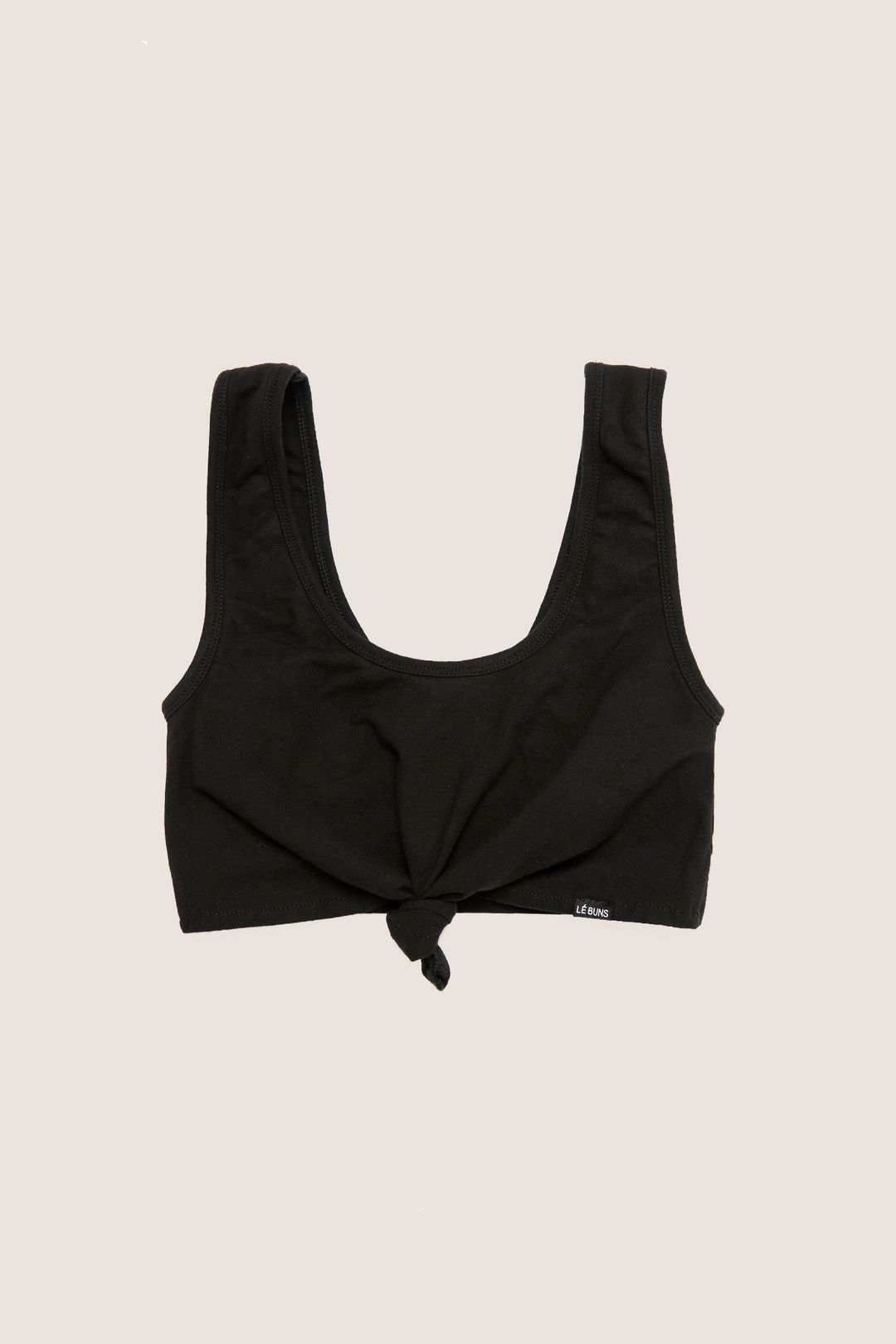 BOWIE ORGANIC COTTON CROP TOP (SIZE 6 & 8 ONLY) - NOIR #4