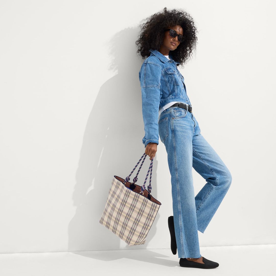 The Lightweight Tote - Spring Plaid #4