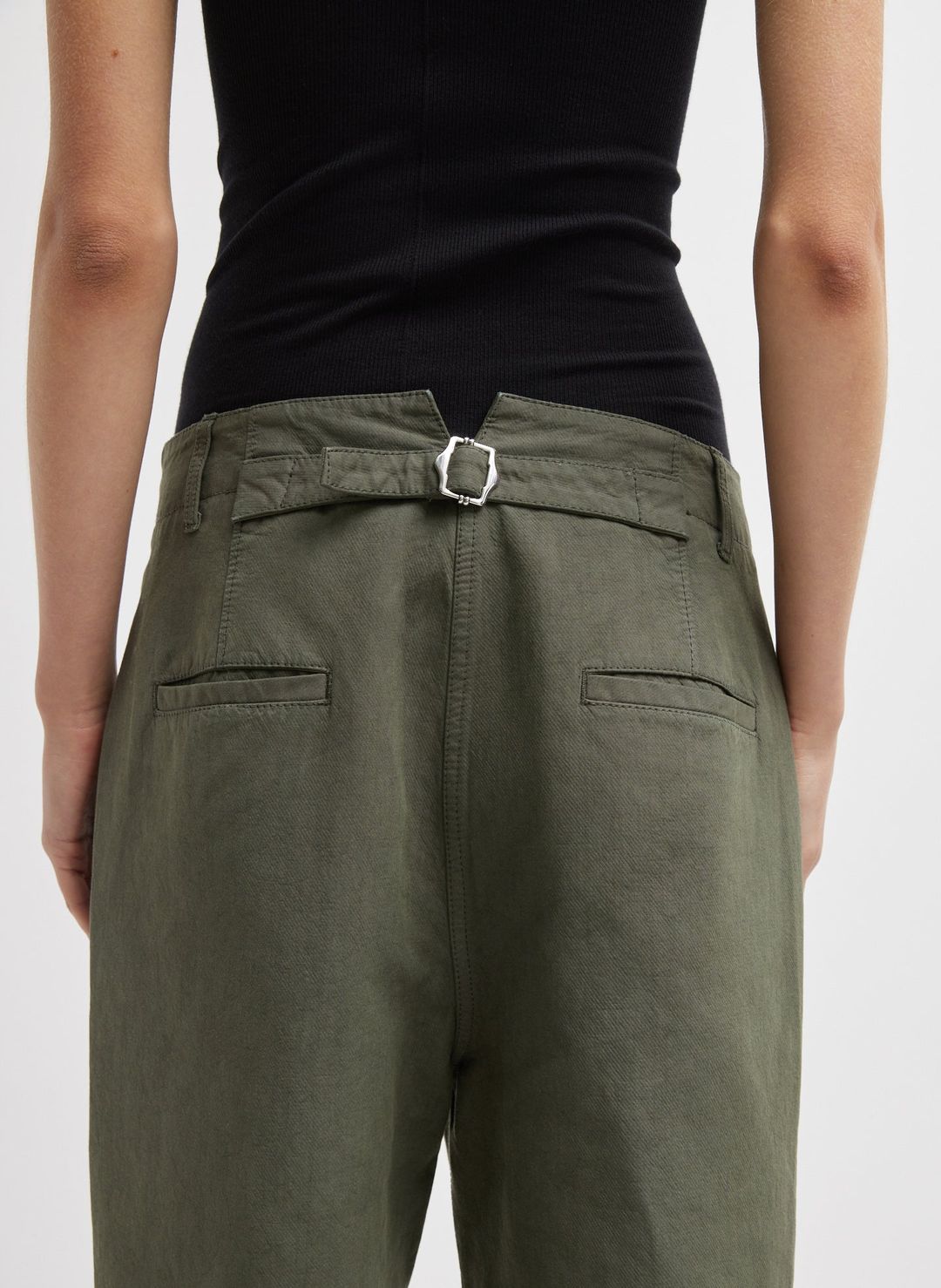 Distressed Garment Dyed Cotton Dobby Barry Jean #3