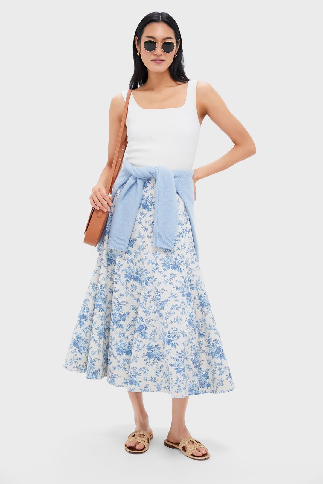 Forget Me Not Floral Brynn Skirt #2