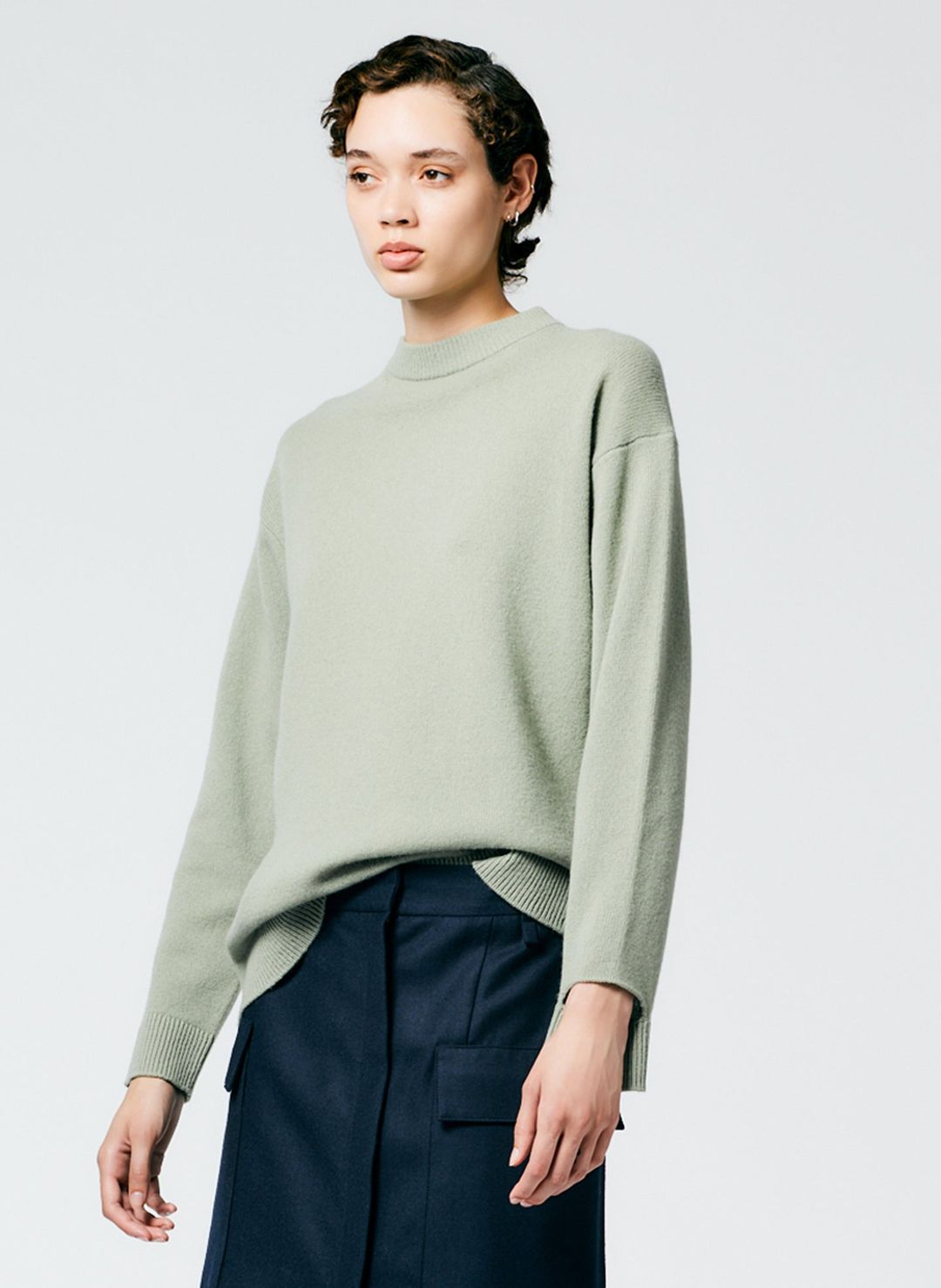 Soft Lambswool Crewneck Easy Pullover