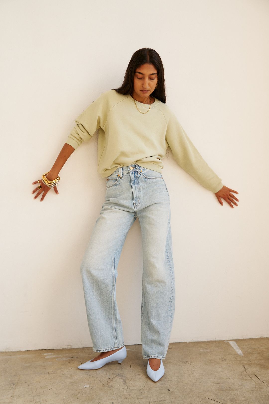 The Fan Jean in Light Stone #7