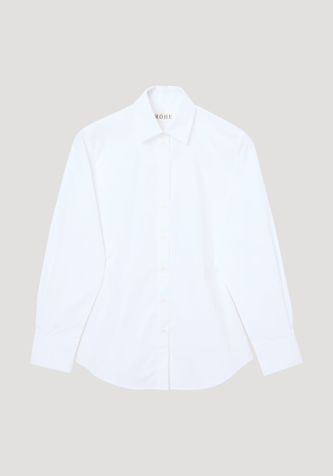 Poplin shaped shirt | optic white #6
