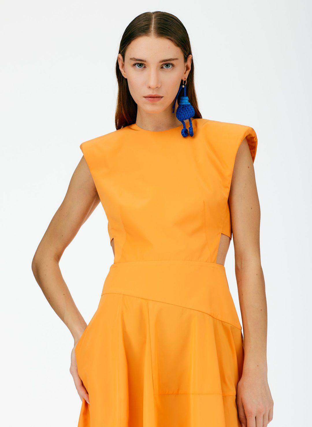 Italian Sporty Nylon Sleeveless Balloon Dress #7