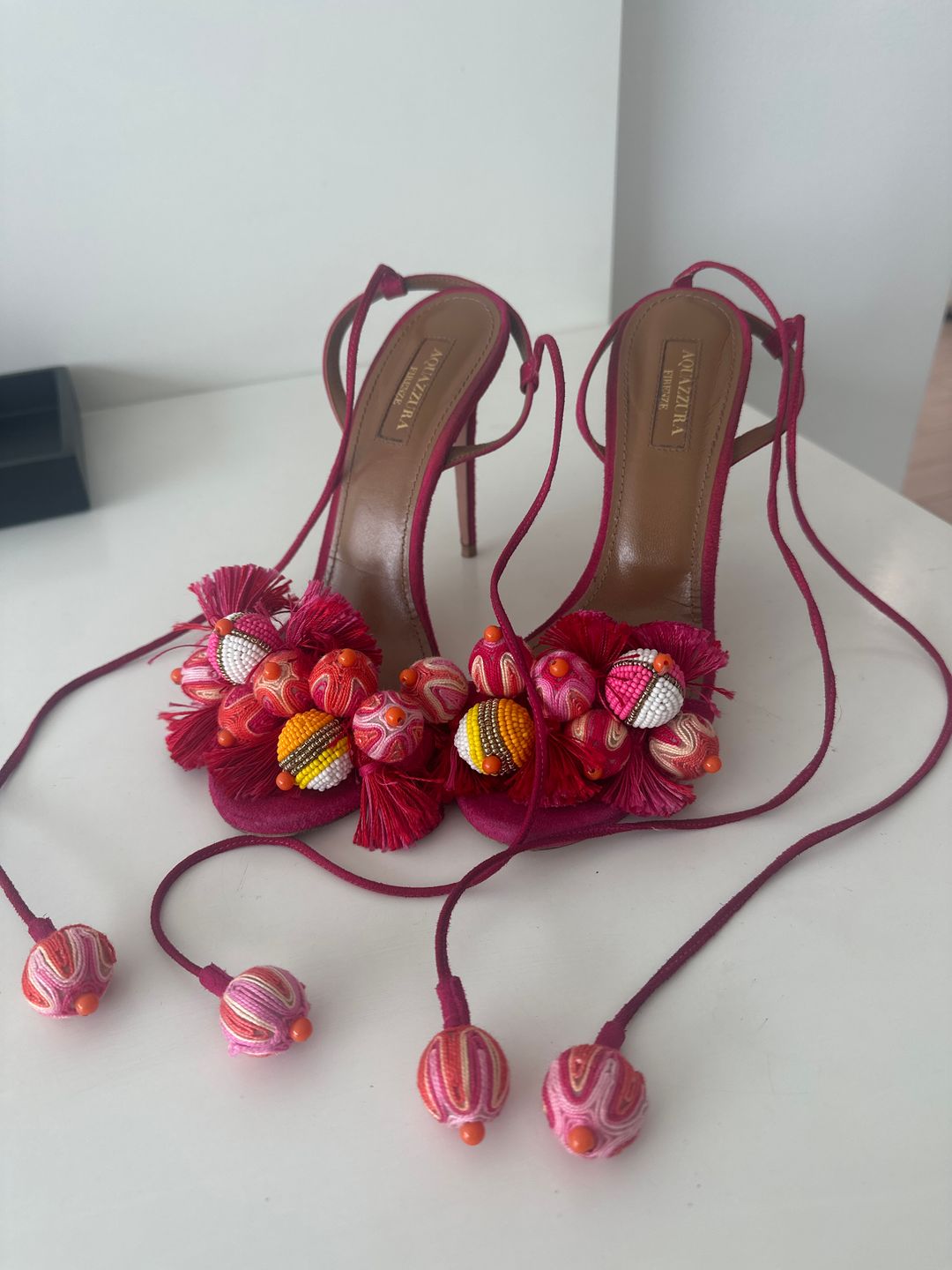 Tropicana 105 embelished suede sandal 
