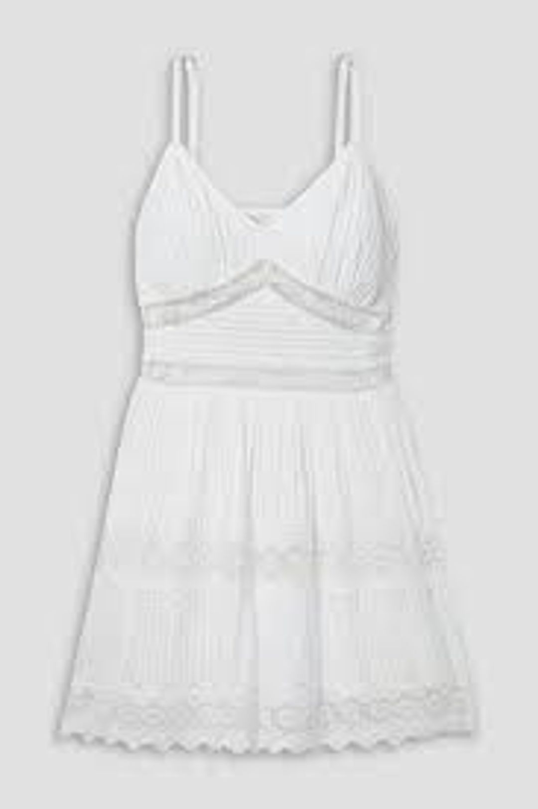 Cinnamon Striped Cotton Mini Dress #10