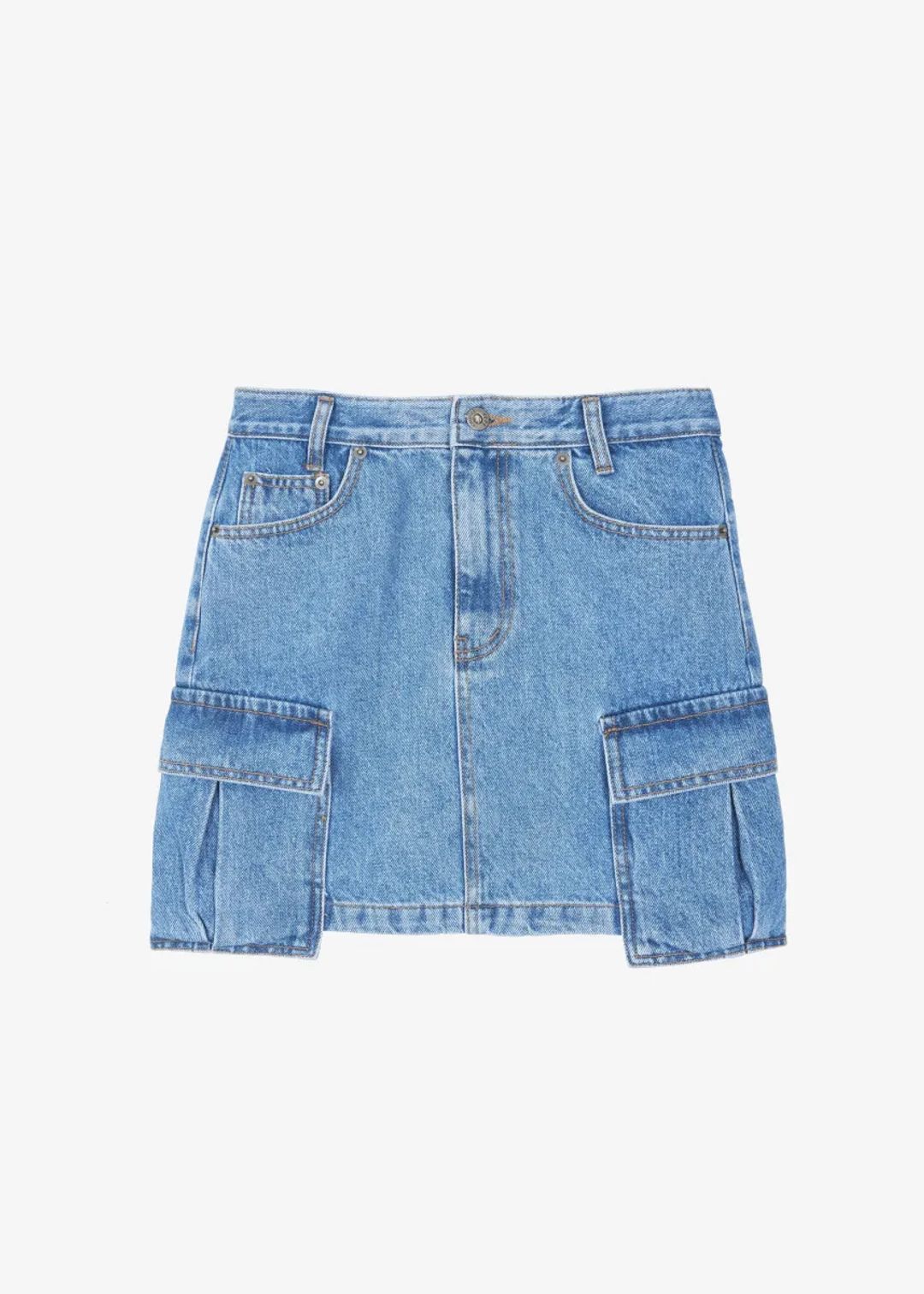 Taylor Denim Cargo Skirt