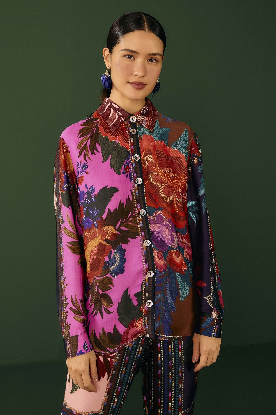 Flower Scarves Lenzing™ Ecovero™ Viscose Shirt