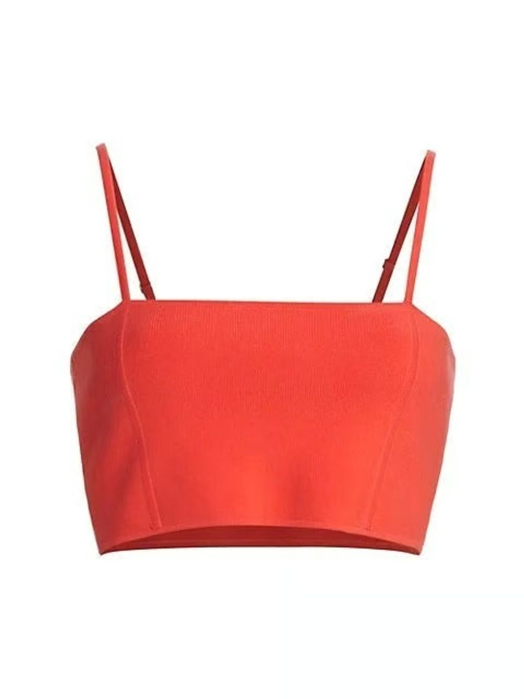 Winnie Knit Bralette Crop Top Persimmon 