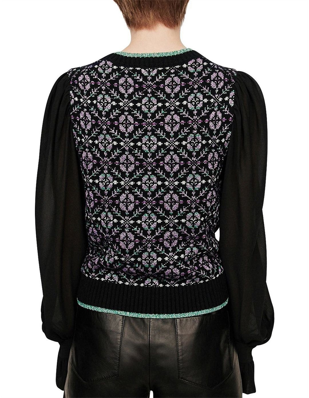 Geometric pullover sweater  #4