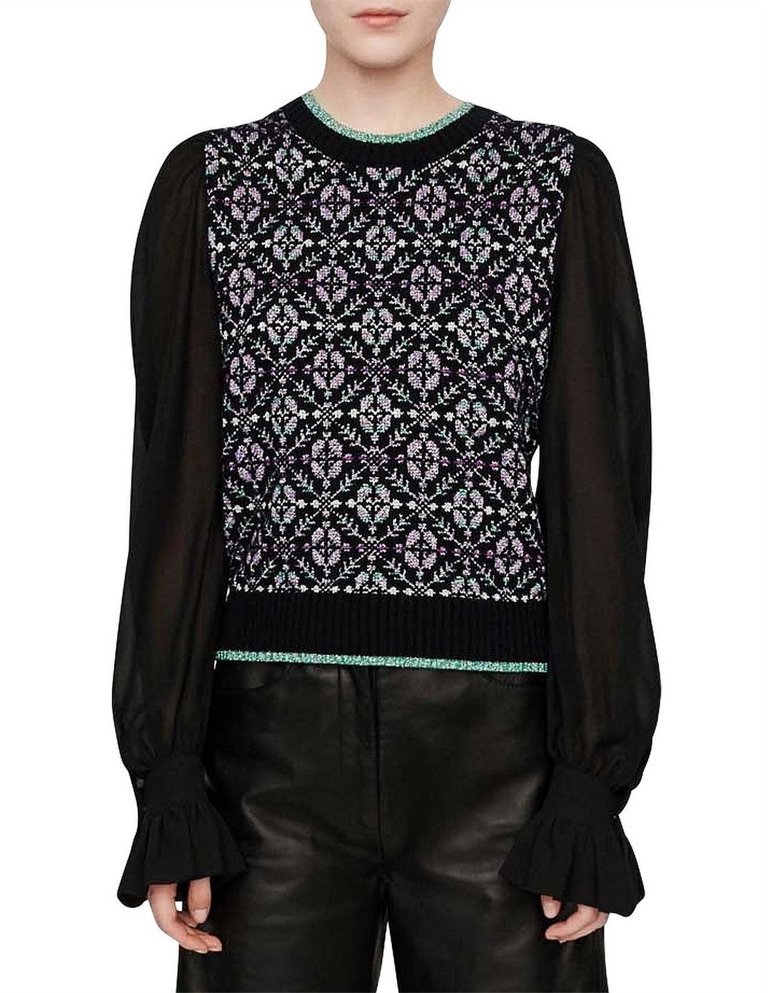 Geometric pullover sweater  #3