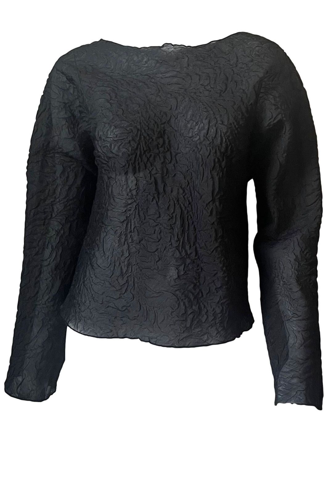 Organic Shaped Top In Black #3