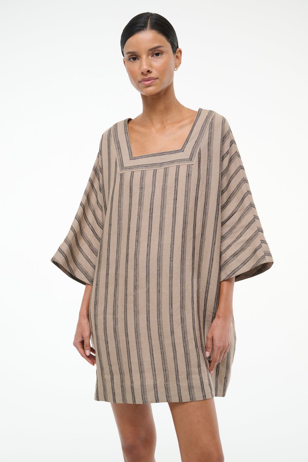 MANUELA LINEN DRESS | SAHARA STRIPE #5