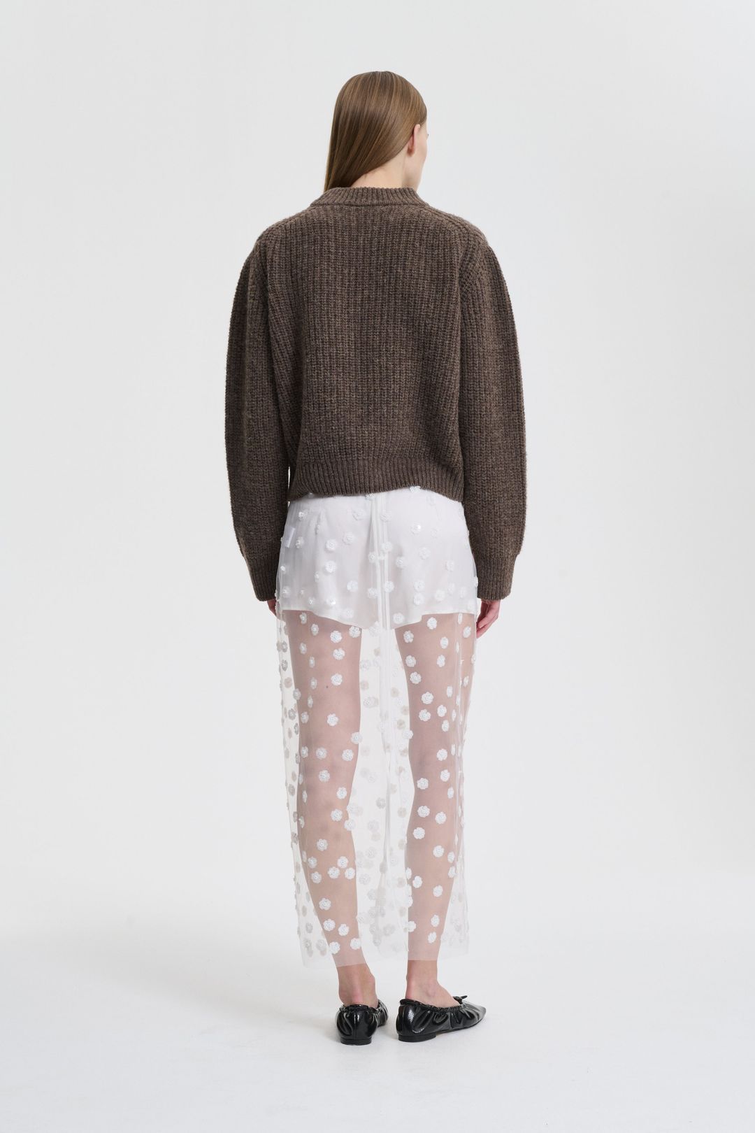 BEGA | PULLOVER FISHERMAN KNIT BROWN