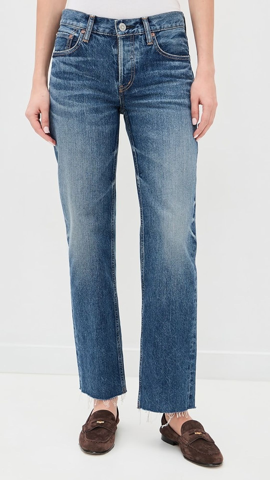 Needham Faded Straight-leg Jeans