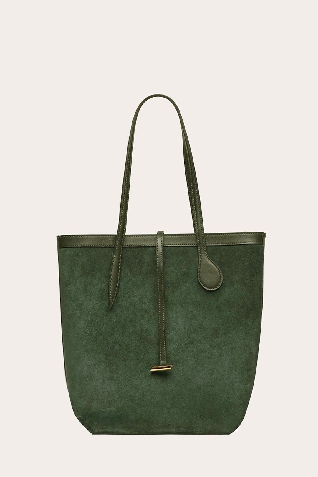 Tall Sprout Tote Hunter Green Suede - 20% off