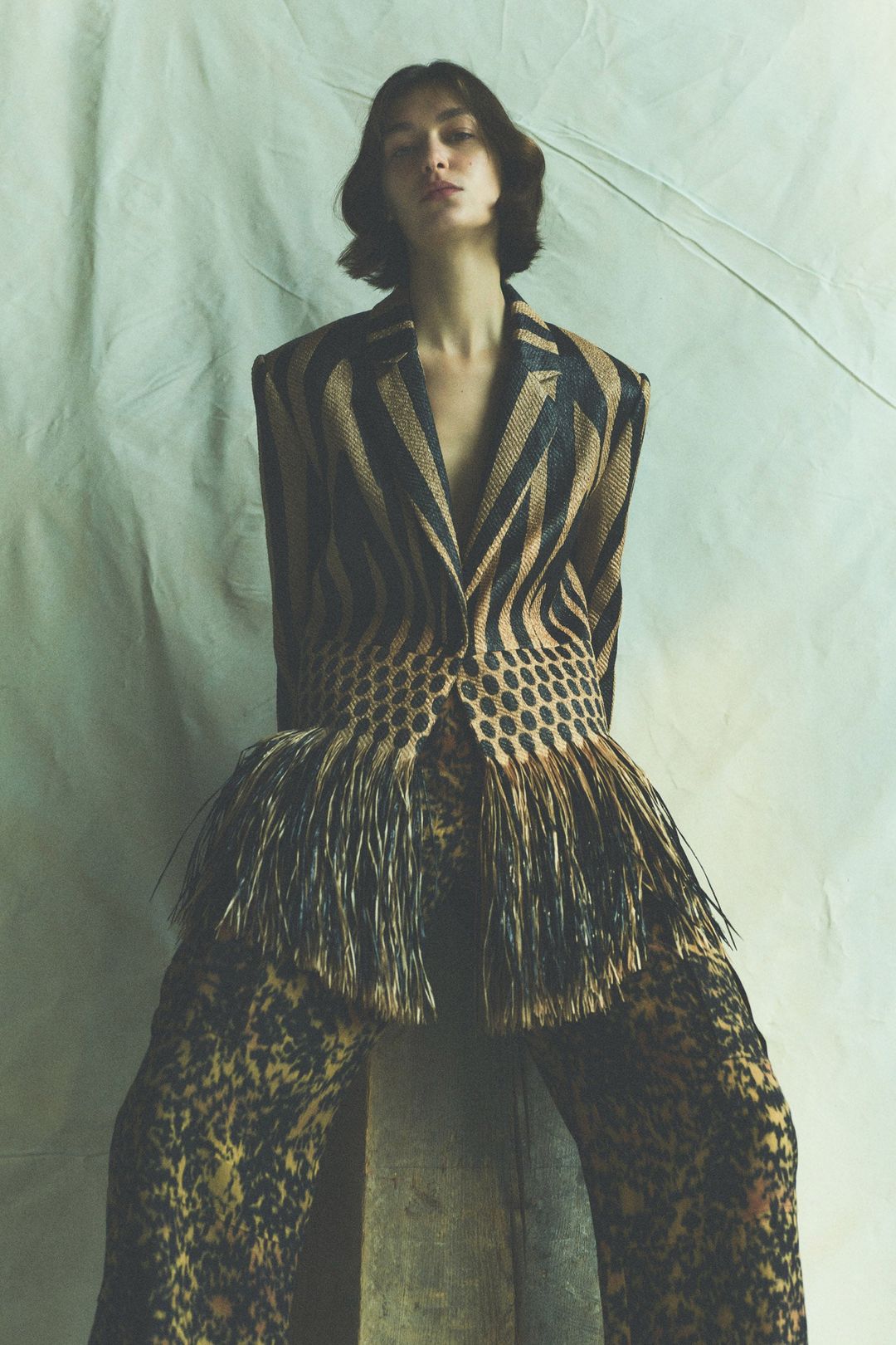 Priya Fringe Blazer - Tapir #5