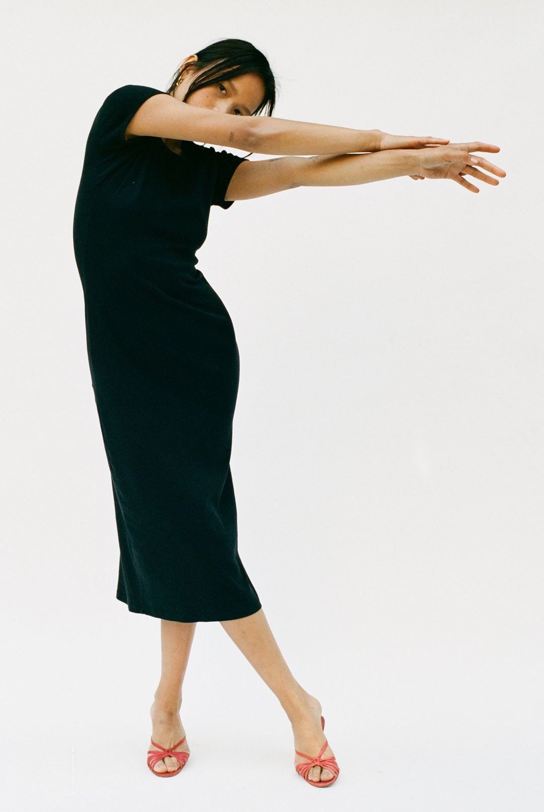 Bellevue Midi Dress - Black #5