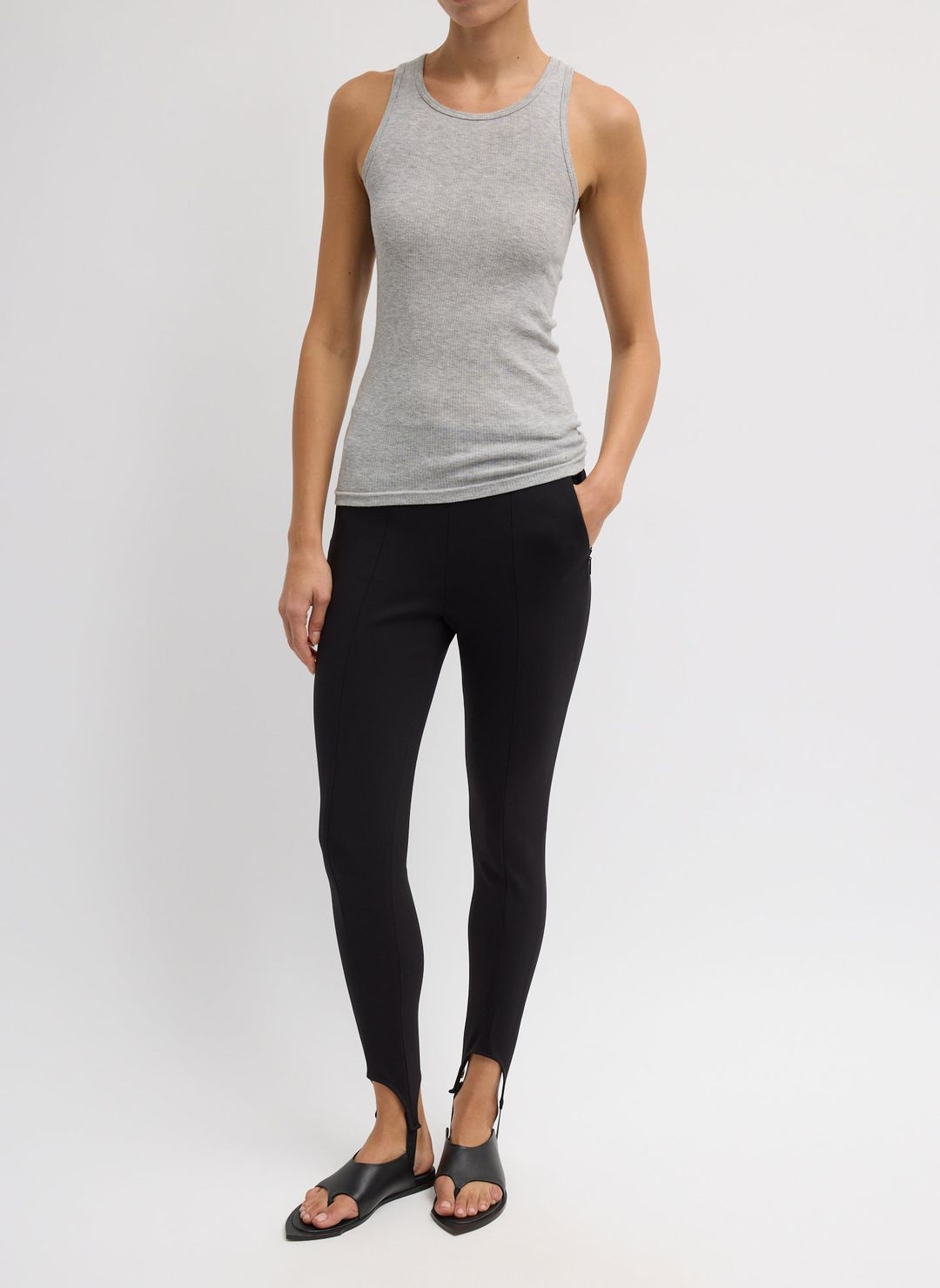 Circular Fine Rib T-Shirt Tank #5